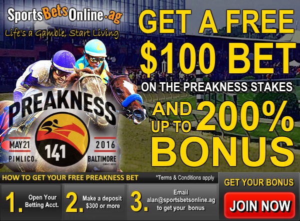 Get a Free $100 Preakness Bet