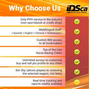 IDSCA Sportsbook Pay Per Head 